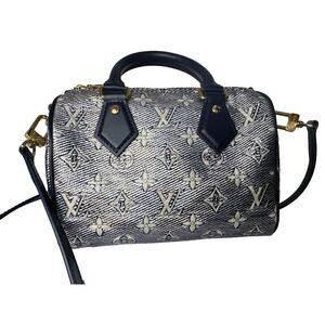BRAND NEW Louis Vuitton Speedy Bandouliere 20 - Monoglam Blue